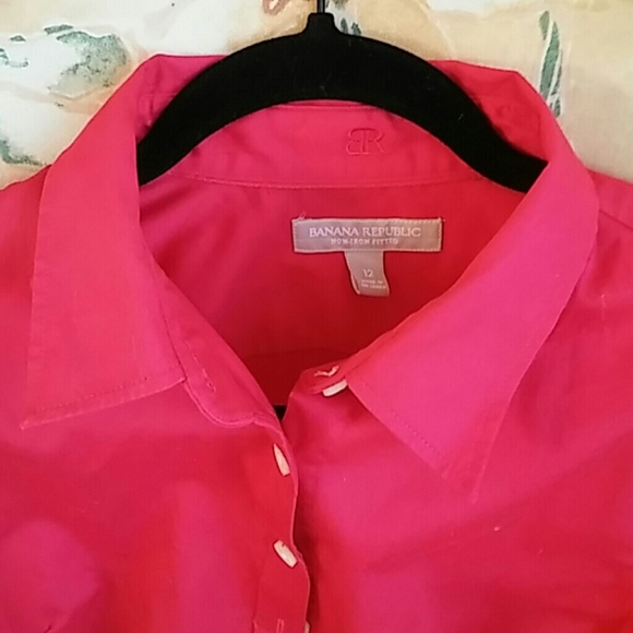 Classic Banana Republic NonIron Shirt Size 12 - Picture 3 of 6